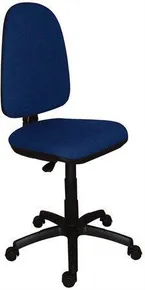 Bürostuhl, Textil, Gestell schwarz, Golf, blau